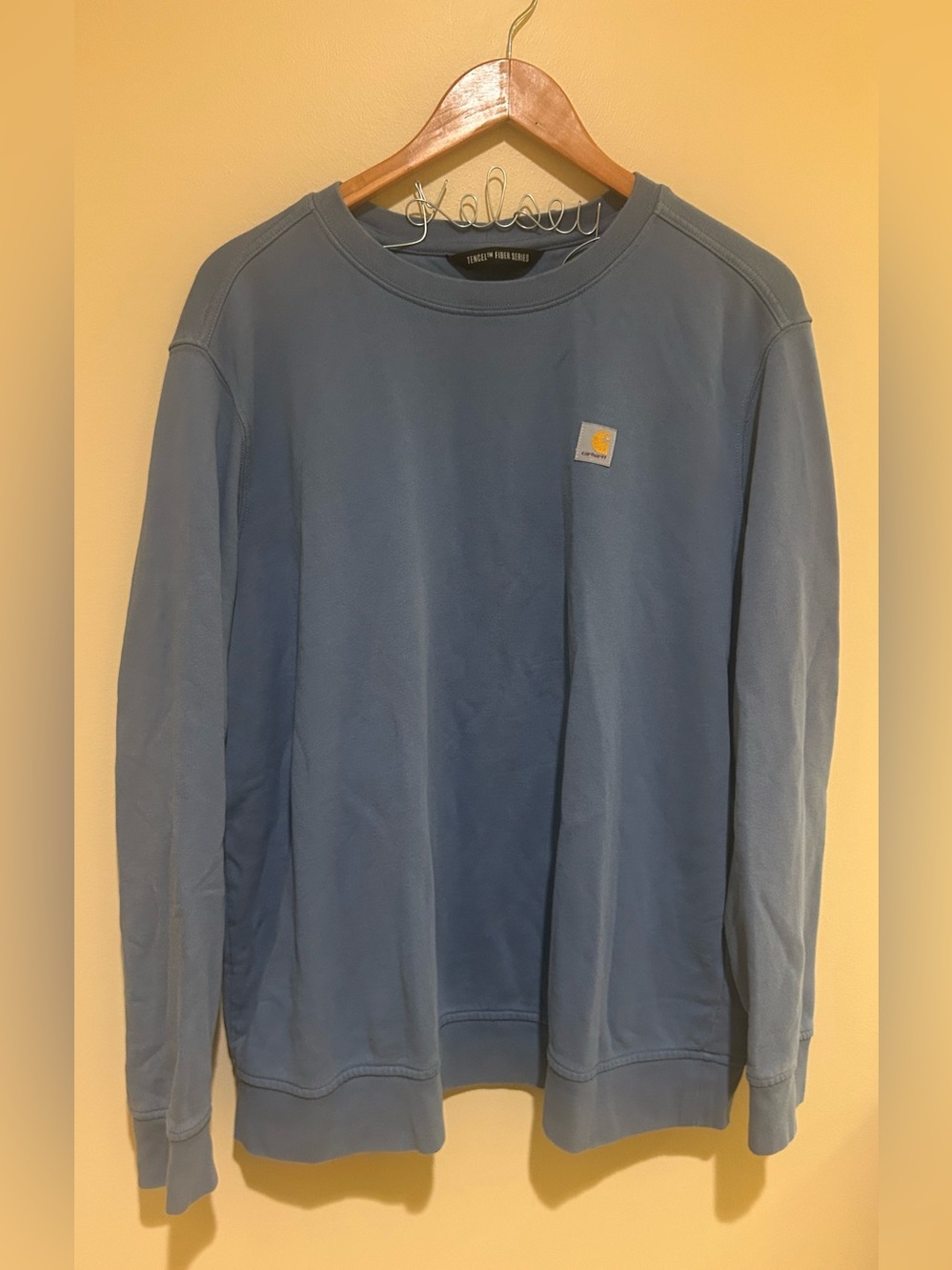Carhartt Women’s Tencel Fiber Series Relaxed Fit Blue Long Sleeve Size XL
